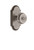 Grandeur Hardware - Arc Plate Passage with Bouton Knob in Antique Pewter - ARCBOU - 812220