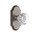 Grandeur Hardware - Arc Plate Passage with Chambord Crystal Knob in Antique Pewter - ARCCHM - 812234