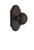 Grandeur Hardware - Arc Plate Passage with Parthenon Knob in Timeless Bronze - ARCPAR - 812288