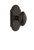 Grandeur Hardware - Arc Plate Privacy with Eden Prairie Knob in Timeless Bronze - ARCEDN - 821687
