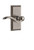 Grandeur Hardware - Carre Plate Double Dummy with Bellagio Lever in Antique Pewter - CARBEL - 810980