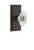 Grandeur Hardware - Carre Plate Double Dummy with Burgundy Crystal Knob in Timeless Bronze - CARBUR - 811060