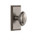 Grandeur Hardware - Carre Plate Double Dummy with Eden Prairie Knob in Antique Pewter - CAREDN - 811001