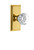 Grandeur Hardware - Carre Plate Dummy with Chambord Crystal Knob in Polished Brass - CARCHM - 810904