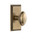 Grandeur Hardware - Carre Plate Dummy with Eden Prairie Knob in Vintage Brass - CAREDN - 810879