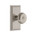 Grandeur Hardware - Carre Plate Passage with Bouton Knob in Satin Nickel - CARBOU - 810807