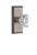 Grandeur Hardware - Carre Plate Passage with Chambord Crystal Knob in Antique Pewter - CARCHM - 812346