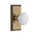 Grandeur Hardware - Carre Plate Passage with Hyde Park Knob in Vintage Brass - CARHYD - 810718