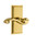 Grandeur Hardware - Carre Plate Passage with Portofino Lever in Lifetime Brass - CARPRT - 812993