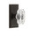 Grandeur Hardware - Carre Plate Privacy with Baguette Crystal Knob in Timeless Bronze - CARBCC - 828350