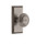 Grandeur Hardware - Carre Plate Privacy with Circulaire Knob in Antique Pewter - CARCIR - 825288