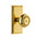 Grandeur Hardware - Carre Plate Privacy with Parthenon Knob in Lifetime Brass - CARPAR - 825395
