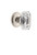 Grandeur Hardware - Circulaire Rosette Double Dummy with Baguette Crystal Knob in Polished Nickel - CIRBCC - 828202