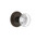 Grandeur Hardware - Circulaire Rosette Double Dummy with Bordeaux Crystal Knob in Timeless Bronze - CIRBOR - 810598