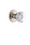 Grandeur Hardware - Circulaire Rosette Double Dummy with Chambord Crystal Knob in Polished Nickel - CIRCHM - 810580