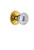 Grandeur Hardware - Circulaire Rosette Double Dummy with Fontainebleau Crystal Knob in Polished Brass - CIRFON - 810582