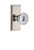 Grandeur Hardware - Circulaire Rosette Double Dummy with Fontainebleau Crystal Knob in Polished Nickel - CIRFON - 810587