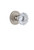 Grandeur Hardware - Circulaire Rosette Dummy with Fontainebleau Crystal Knob in Satin Nickel - CIRFON - 809959