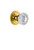 Grandeur Hardware - Circulaire Rosette Passage with Versailles Crystal Knob in Lifetime Brass - CIRVER - 809822