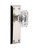 Grandeur Hardware - Fifth Avenue Plate Double Dummy with Baguette Crystal Knob in Polished Nickel - FAVBCC - 828216