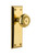 Grandeur Hardware - Fifth Avenue Plate Double Dummy with Parthenon Knob in Polished Brass - FAVPAR - 801278