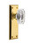 Grandeur Hardware - Fifth Avenue Plate Dummy with Baguette Crystal Knob in Lifetime Brass - FAVBCC - 828072