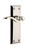 Grandeur Hardware - Fifth Avenue Plate Dummy with Bellagio Lever in Polished Nickel - FAVBEL - 800149