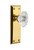 Grandeur Hardware - Fifth Avenue Plate Passage with Biarritz Crystal Knob in Polished Brass - FAVBIA - 812554