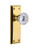 Grandeur Hardware - Fifth Avenue Plate Passage with Fontainebleau Knob in Polished Nickel - FAVFON - 800020