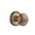 Grandeur Hardware - Georgetown Plate Double Dummy with Fifth Avenue Knob in Vintage Brass - GEOFAV - 821814