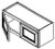 Jarlin Cabinetry - Wall Cabinet with 2 Doors - W3624 - Sterling Double Shaker