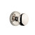 Grandeur Hardware - Georgetown Plate Privacy with Fifth Avenue Knob in Polished Nickel - GEOFAV - 800436