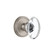 Grandeur Hardware - Georgetown Plate Privacy with Provence Crystal Knob in Satin Nickel - GEOPRO - 814340