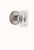 Grandeur Hardware - Georgetown Rosette Double Dummy with Baguette Crystal Knob in Satin Nickel - GEOBCC - 828232