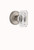 Grandeur Hardware - Georgetown Rosette Dummy with Baguette Crystal Knob in Satin Nickel - GEOBCC - 828092