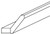 Jarlin Cabinetry - Shaker Angle Crown Molding - ACM8-S - Sterling Double Shaker