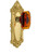 Grandeur Hardware - Grande Victorian Plate Double Dummy with Baguette Crystal Knob in Polished Brass - GVCBCA - 828241