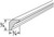 Jarlin Cabinetry - Decorative Inside Corner Molding - ICM8 - Sterling Double Shaker