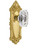 Grandeur Hardware - Grande Victorian Plate Passage with Baguette Crystal Knob in Lifetime Brass - GVCBCC - 827872