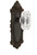 Grandeur Hardware - Grande Victorian Plate Passage with Baguette Crystal Knob in Timeless Bronze - GVCBCC - 827896