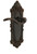 Grandeur Hardware - Grande Victorian Plate Passage with Bellagio Lever in Timeless Bronze - GVCBEL - 822200