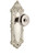 Grandeur Hardware - Grande Victorian Plate Passage with Bouton Knob in Polished Nickel - GVCBOU - 807452