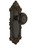 Grandeur Hardware - Grande Victorian Plate Passage with Parthenon Knob in Timeless Bronze - GVCPAR - 800670