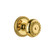 Grandeur Hardware - Newport Plate Double Dummy with Parthenon Knob in Polished Brass - NEWPAR - 821600