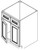 Jarlin Cabinetry - Sink Base Cabinet - SB33 - Avalon