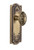 Grandeur Hardware - Parthenon Plate Double Dummy with Grande Victorian Knob in Vintage Brass - PARGVC - 800796