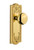 Grandeur Hardware - Parthenon Plate Dummy with Fifth Avenue Knob in Polished Brass - PARFAV - 822048