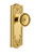 Grandeur Hardware - Parthenon Plate Dummy with Soliel Knob in Lifetime Brass - PARSOL - 808046