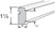 Jarlin Cabinetry - Shaker SQ Chair Rail Molding - SQCR8 - Avalon
