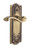 Grandeur Hardware - Parthenon Plate Passage with Portofino Lever in Vintage Brass - PARPRT - 822377